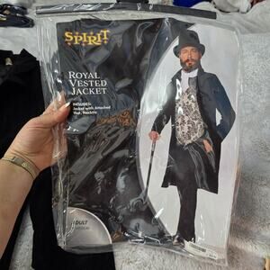 Spirit Halloween Men M Englush Men Jacket Costume Royal Vested Jacket Size M